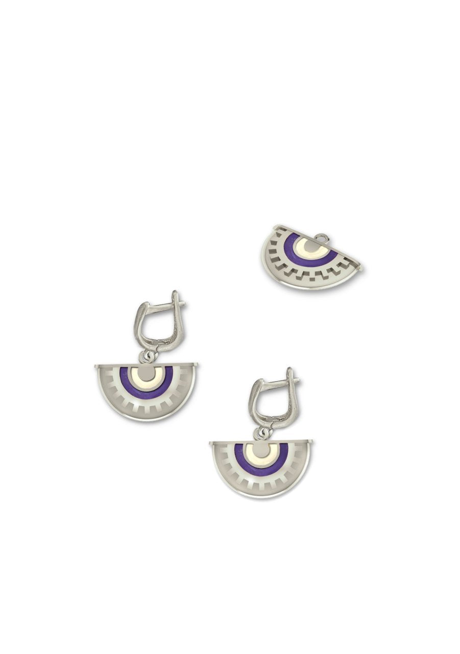 ENKİ MOR MİNELİ KÜPE