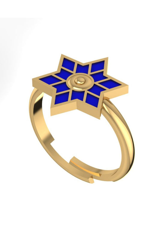 ASTERIA LACİVERT MİNELİ YÜZÜK